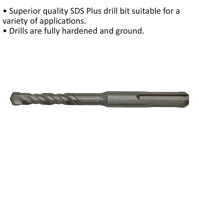 8 x 110mm SDS Plus Drill Bit - Fully Hardened & Ground - Smooth Drilling Loops