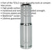 10mm Chrome Plated Deep Drive Socket - 3/8" Square Drive High Grade Carbon Steel Loops