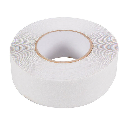 50mm x 18m CLEAR Anti Slip Tape Slippery Wet Steps Surfaces PVC Adhesive Roll Loops