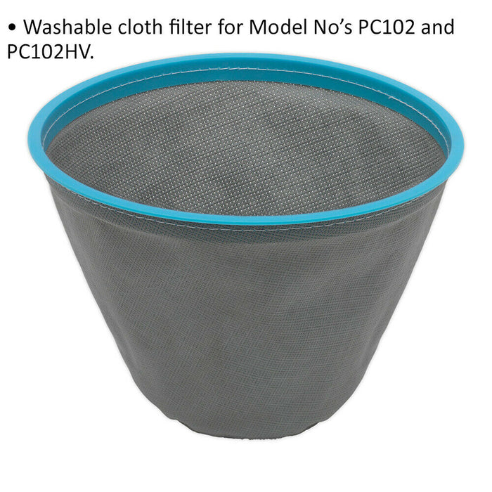 Washable Cloth Filter Suitable For ys05995 1000W Wet & Dry Vacuum Cleaner Loops