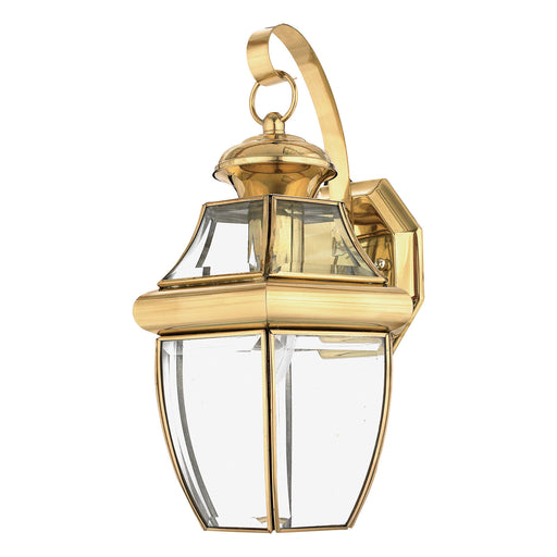Outdoor IP44 Wall Light Highly Polished Brass LED E27 150W d02312 Loops