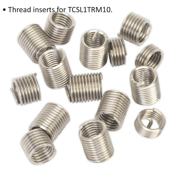 10 PACK Thread Inserts - M10 x 1.5mm - Suitable for ys10443 Thread Repair Kit Loops