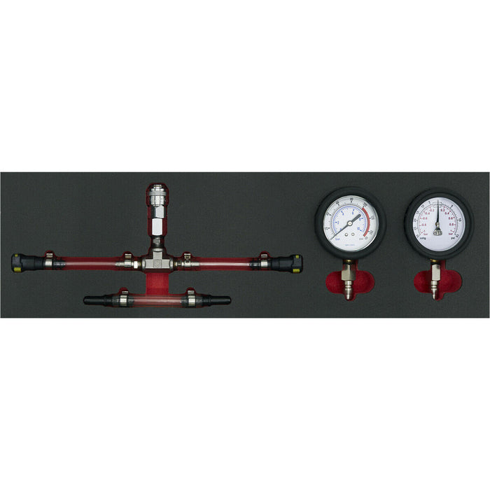 Fuel Pressure Gauge Set - Suitable for ys11023 & ys11024 Fuel Priming Kits Loops