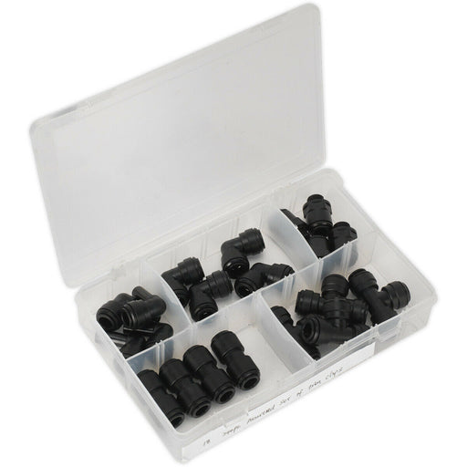 20 Pack - Various 10mm Pneumatic Couplers - Straight Stem Elbow Equal T Splitter Loops