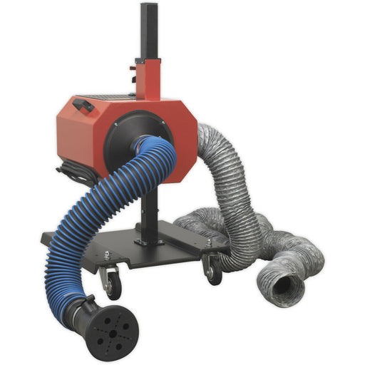 Exhaust Fume Extractor - 550W Motor - 6m Flexible Ducting - Extraction Unit Loops