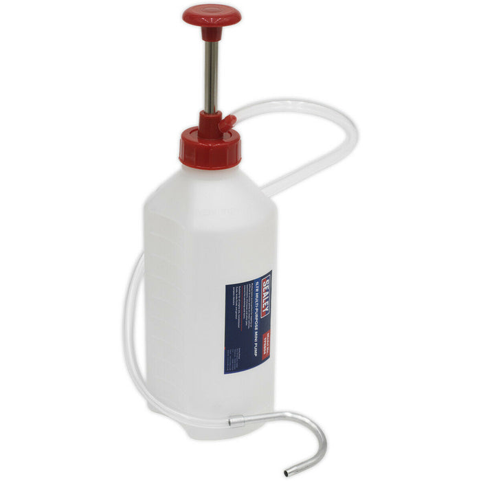 Multipurpose Mini Pump - One Litre Capacity - Oil Brake Gearbox Fluid Filler Loops