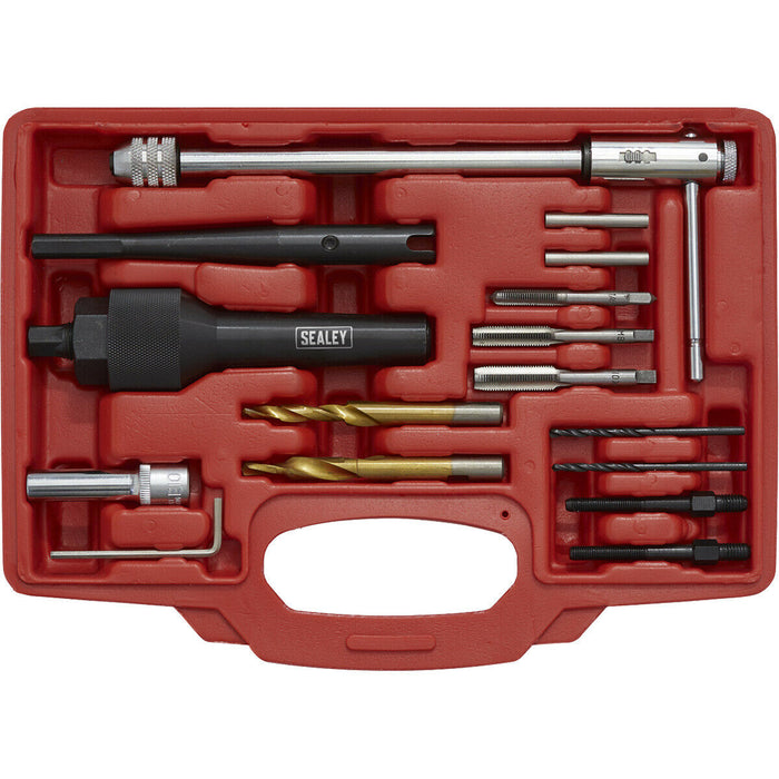 Damaged Glow Plug Removal Set - M8 & M10 Thread - Drilling Centring & Pulling Loops