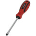 Slotted 6 x 100mm Screwdriver with Soft Grip Handle - Chrome Vanadium Shaft Loops