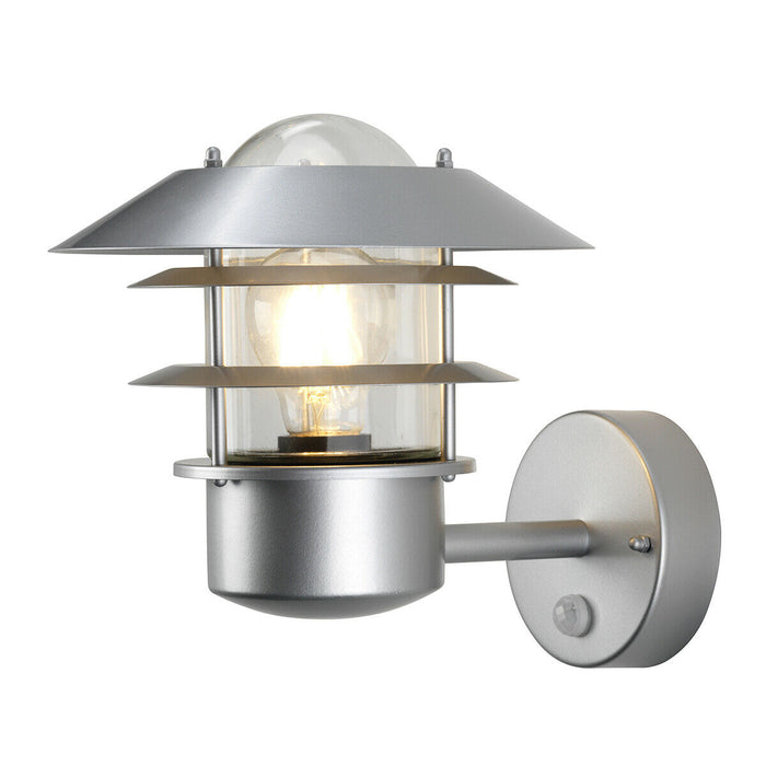 Outdoor IP44 Wall Light Sconce 304 SS Silver LED E27 60W Bulb External d01146 Loops