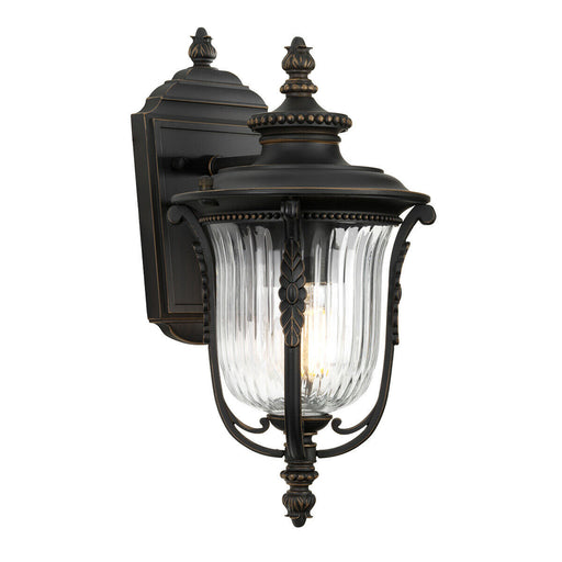 Outdoor IP44 Outdoor IP44 1Wall Light Lantern Rubbed Bronze LED E27 100W d01738 Loops