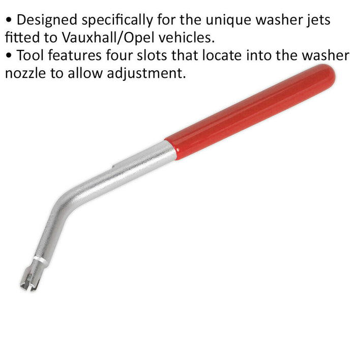 Washer Jet Adjustment Tool for Vauxhall Opel Vehicles - Cranked Handle Loops