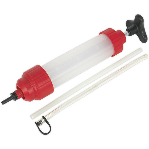 350ml Oil Inspection Syringe with Viton Seal - Translucent Body - Shut Off Valve Loops