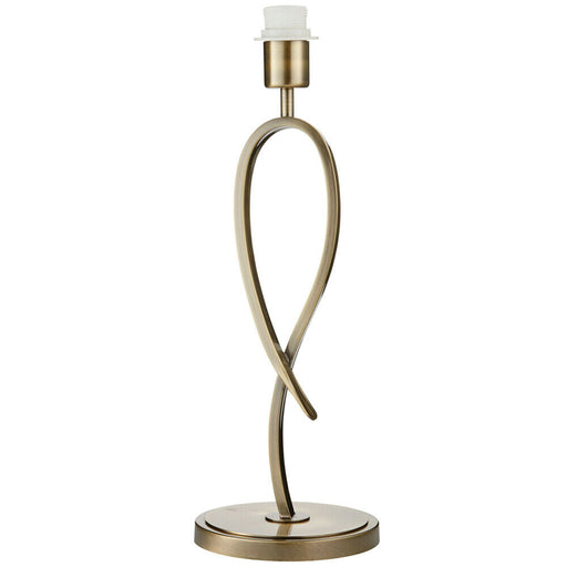Eaves Luxury Table Lamp Light Brushed Brass Curved Modern Elegant Bulb Holder Loops
