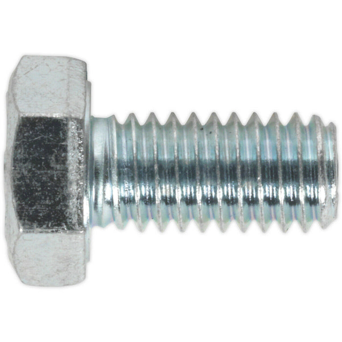 50 PACK HT Setscrew - M6 x 12mm - Grade 8.8 Zinc - Fully Threaded - DIN 933 Loops