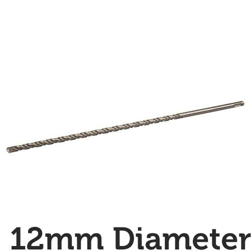 PRO 12mm x 460mm SDS Plus Masonry Drill Bit Tungsten Carbide Cutting Head Tip Loops