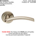 4x PAIR Flat Arched Style Handle on Round Rose Concealed Fix Satin Nickel Loops