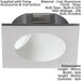 Wall / Ceiling Flush Downlight Silver Spotlight Aluminium 2W Built in LED Loops