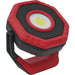 Rechargeable Pocket Floodlight - 360 Degree Swivel - 14W COB LED - Red Loops