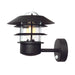 Outdoor IP44 Wall Light Sconce Black LED E27 60W Bulb Outside External d01147 Loops