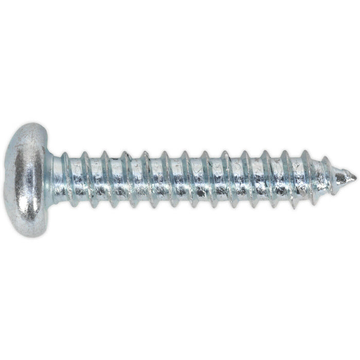 100 PACK 6.3 x 38mm Self Tapping Pan Head Screw - Pozi Head - Fixings Screw Loops