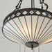 Tiffany Glass Hanging Ceiling Pendant Light Bronze & Natural Lamp Shade i00129 Loops
