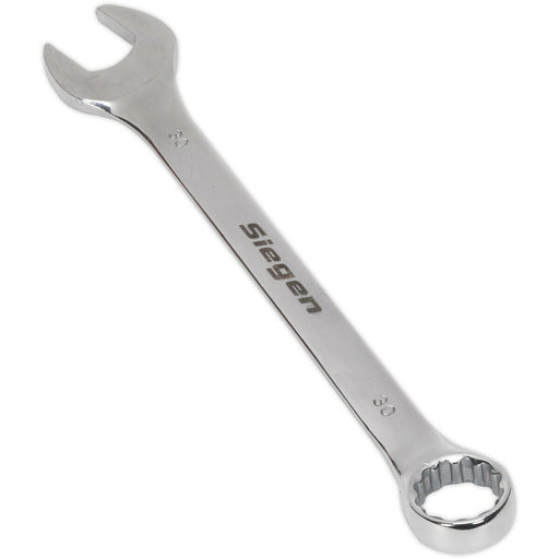 Hardened Steel Combination Spanner - 30mm - Polished Chrome Vanadium Wrench Loops