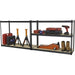 Warehouse Racking Unit with 5 Chipboard Shelves - 220kg Per Shelf - Steel Frame Loops