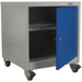 Industrial Mobile Locker Cabinet - 1 Shelf - 4 x 60mm Wheels - High Quality Lock Loops