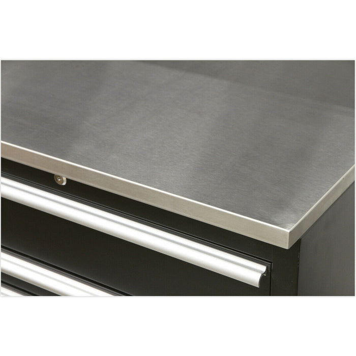 775mm Stainless Steel Worktop for ys02601 ys02603 & ys02620 Floor Cabinets Loops