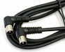 2m Right Angled Aerial Cable - Plug to Male Coaxial Lead - TV Wall Extension Loops