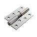 PAIR 102 x 76 x 3mm Right Handed Rising Butt Hinge Satin Stainless Steel Loops