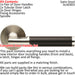 Door Handle & Latch Pack Satin Steel & Carbon Fibre Lever Screwless Round Rose Loops