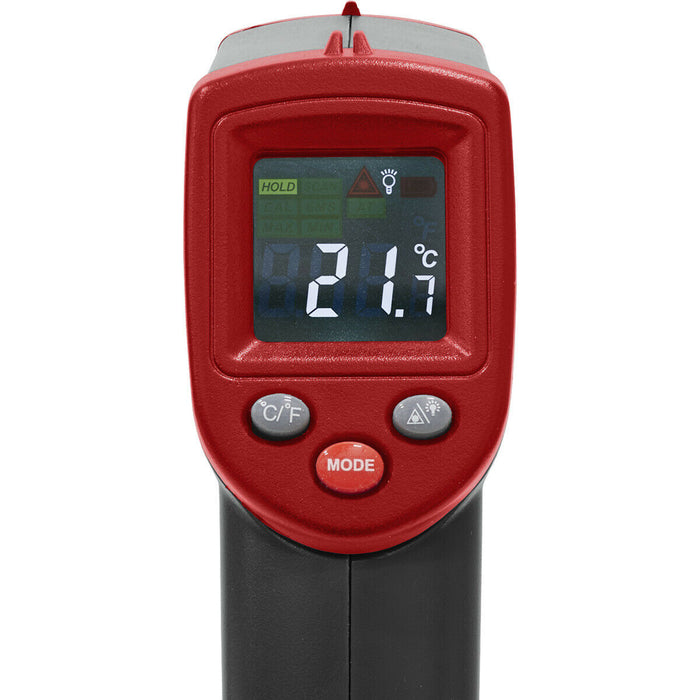 Infrared Laser Digital Thermometer - 530° Max Temperature - Battery Powered Loops