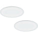 2 PACK 450mm Modern Ceiling Light White Slim Round Low Profile 28W LED 4000K Loops