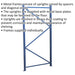 Heavy Duty Metal Warehouse Racking Frame - 2000 x 1000mm - Diagonal Struts Loops