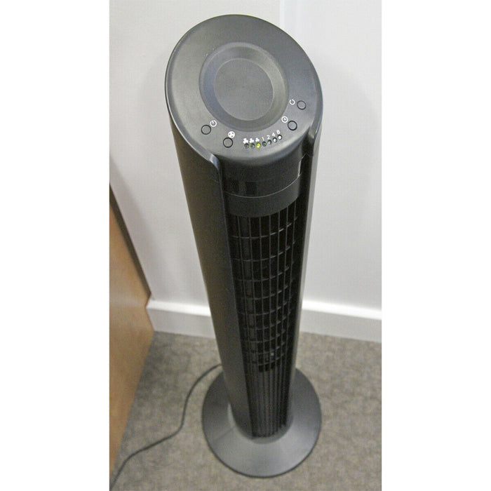 42 Inch Oscillating Tower Fan - 3 Speed Settings - Auto Shut Off Timer - 55W Loops