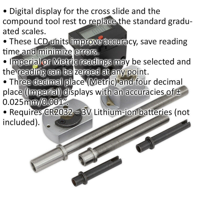 Digital Feed Display for ys08845 Metalworking Lathe - Imperial & Metric Readings Loops