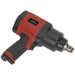 Composite Air Impact Wrench - 3/4 Inch Sq Drive - Lightweight Twin Hammer Design Loops