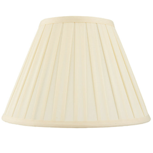 18" Tapered Drum Lamp Shade Cream Box Pleated Fabric Cover Classic & Elegant Loops