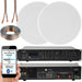 400W Bluetooth Sound System 2x 8 Slim Ceiling Speaker Channel HiFi Amplifier
