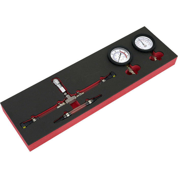 Fuel Pressure Gauge Set - Suitable for ys11023 & ys11024 Fuel Priming Kits Loops