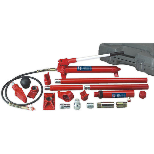 10 Tonne Hydraulic Body Repair Kit - Steel Components - Composite Storage Case Loops