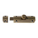 Surface Mounted Flat Sliding Door Bolt Lock 102 x 36mm Florentine Bronze Loops