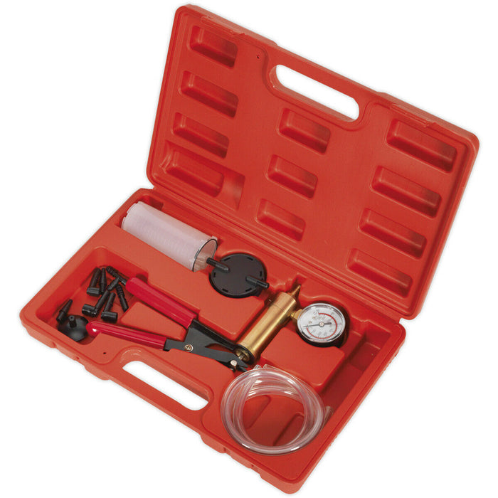 Vacuum Tester & Brake Bleeding Kit - Easy-to-Read Gauge - Brake Diagnostic Tool Loops