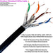 50m CAT6a Internet Extension Kit Outdoor External Cable RJ45 Wall Face Plate Loops