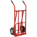 150kg Folding Sack Truck with Pneumatic Tyres - Tubular Steel Construction Loops