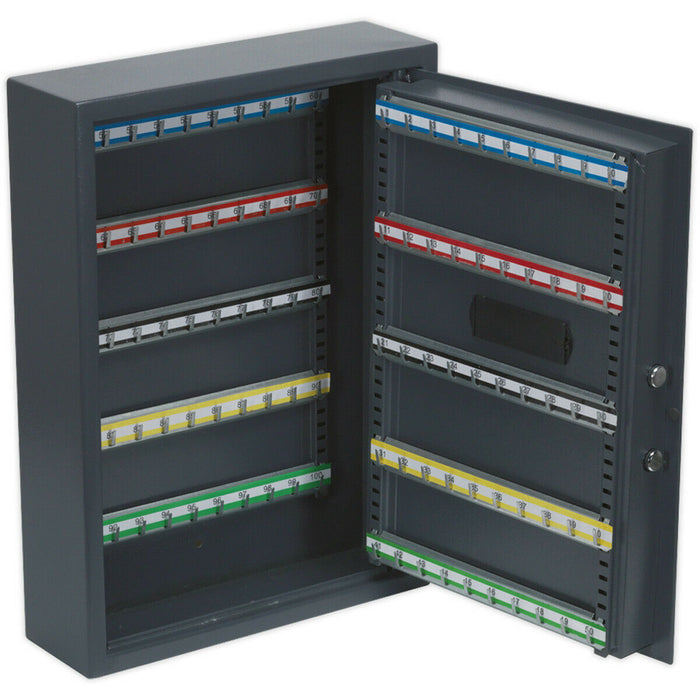 Electronic Combination Key Cabinet Wall Safe - 400 x 550 x 120mm - 100 KEY LIMIT Loops