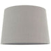 14" Tapered Round Drum Lamp Shade Charcoal Grey 100% Linen Modern Simple Cover Loops