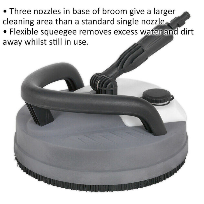 Floor Brush with Detergent Tank - For ys06419 & ys06420 Pressure Washers Loops
