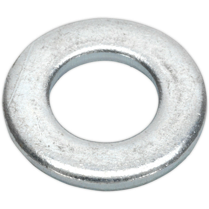 100 PACK Form A Flat Zinc Washer - M10 x 21mm - DIN 125 - Metric - Metal Spacer Loops